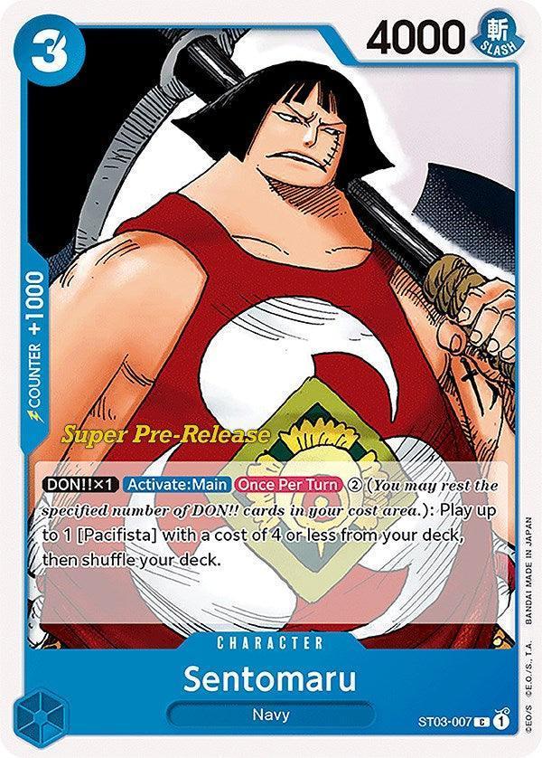 Character, Common, Navy, Starter Decks, Super Pre-Release Starter Deck: The Seven Warlords of the Sea Sentomaru [Super Pre-Release Starter Deck: The Seven Warlords of the Sea] - Trading Card World