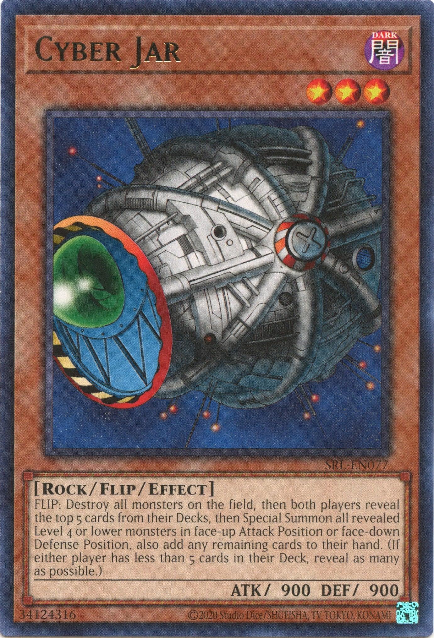 Dark, Flip/Effect Monster, Rare, Rock, Spell Ruler (25th Anniversary Edition), Unlimited Cyber Jar (25th Anniversary) [SRL-EN077] Rare - Trading Card World