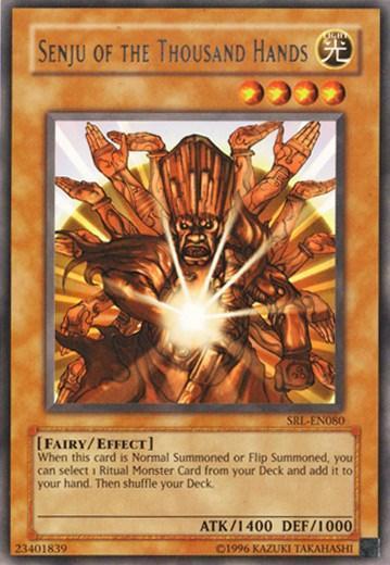 Effect Monster, Fairy, Light, Rare, Spell Ruler, Unlimited Senju of the Thousand Hands [SRL-EN080] Rare - Trading Card World
