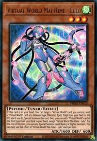 1st Edition, Phantom Rage, Psychic, Tuner/Effect Monster, Ultra Rare, Wind Virtual World Mai-Hime - Lulu [PHRA-EN010] Ultra Rare - Trading Card World