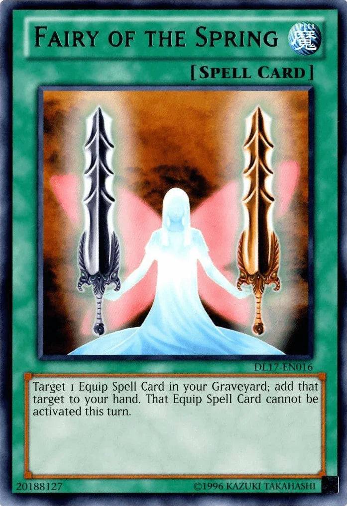 Duelist League Promo, Normal Spell, Rare, Spell, Unlimited Fairy of the Spring (Green) [DL17-EN016] Rare - Trading Card World