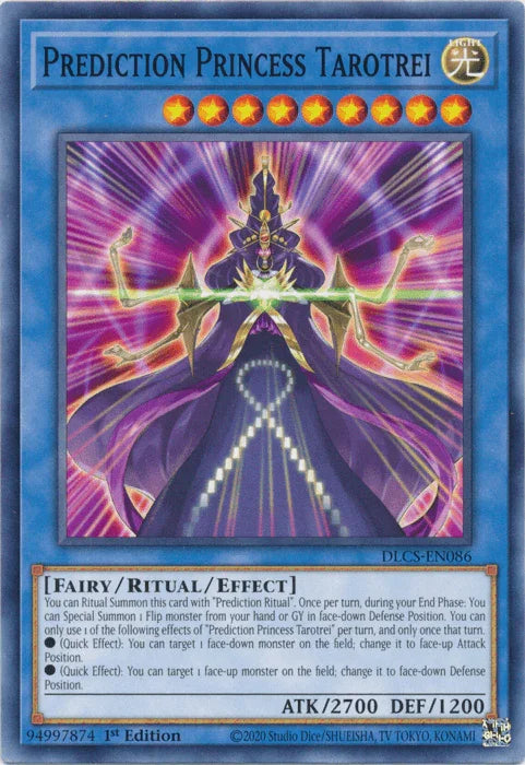 1st Edition, Common, Dragons of Legend: The Complete Series, Fairy, Light, Ritual/Effect Monster Prediction Princess Tarotrei [DLCS-EN086] Common - Trading Card World