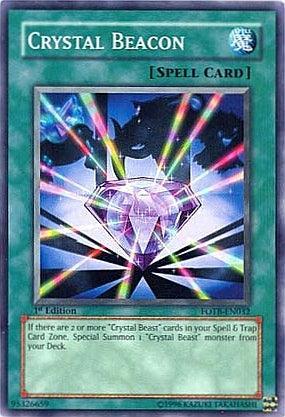 1st Edition, Common, Force of the Breaker, Normal Spell, Spell, Unlimited Crystal Beacon [FOTB-EN032] Common - Trading Card World