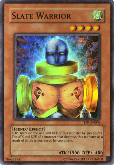 Effect Monster, Fiend, Super Rare, The Falsebound Kingdom, Unlimited, Wind Slate Warrior [TFK-EN003] Super Rare - Trading Card World