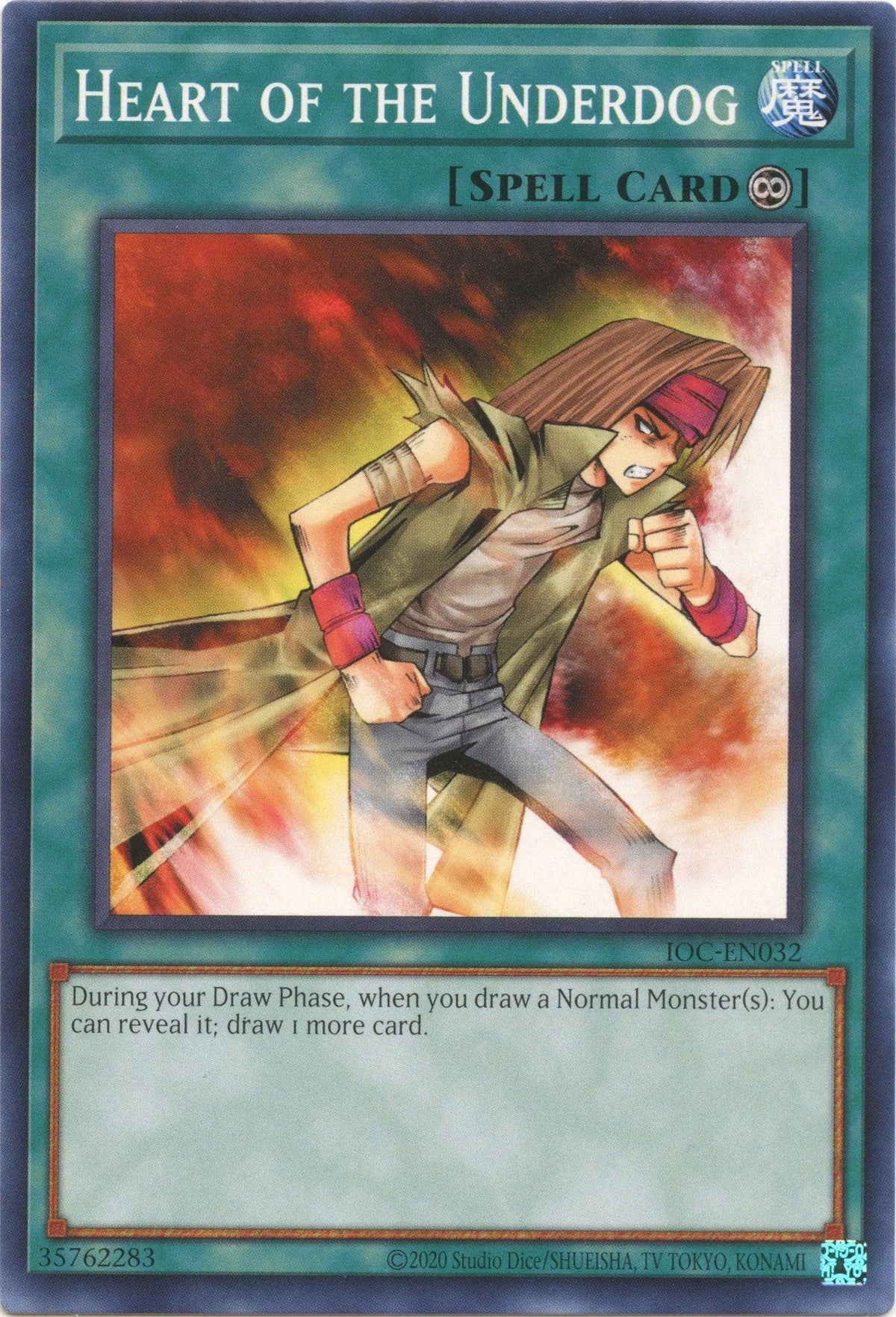 Common, Invasion of Chaos (25th Anniversary Edition), Normal Spell, Spell, Unlimited Heart of the Underdog (25th Anniversary) [IOC-EN032] Common - Trading Card World