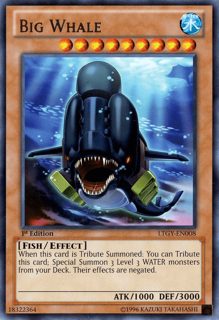 1st Edition, Effect Monster, Fish, Lord of the Tachyon Galaxy, Rare, Unlimited, Water Big Whale [LTGY-EN008] Rare - Trading Card World