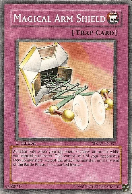 1st Edition, Common, Normal Trap, Structure Deck: Zombie World, Trap Magical Arm Shield [SDZW-EN037] Common - Trading Card World
