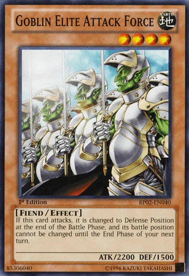 1st Edition, Battle Pack 2: War of the Giants, Earth, Effect Monster, Fiend, Mosaic Rare, Unlimited Goblin Elite Attack Force [BP02-EN040] Mosaic Rare - Trading Card World