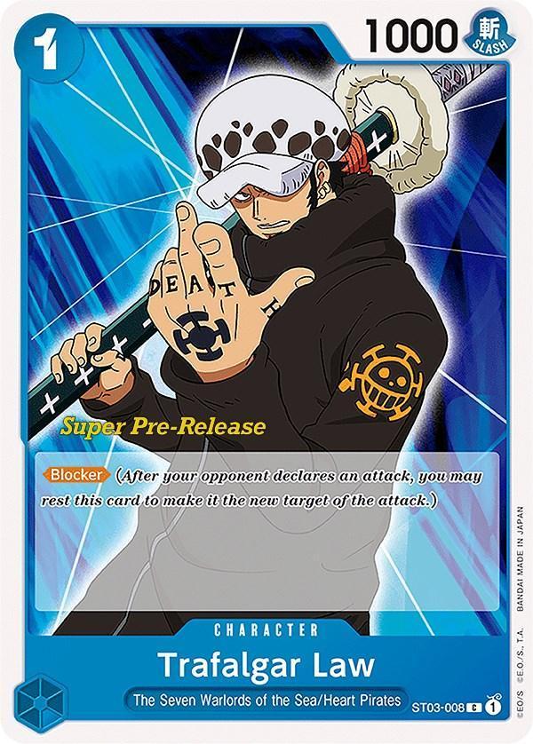 Character, Common, Heart Pirates, Starter Decks, Super Pre-Release Starter Deck: The Seven Warlords of the Sea, The Seven Warlords of the Sea Trafalgar Law [Super Pre-Release Starter Deck: The Seven Warlords of the Sea] - Trading Card World