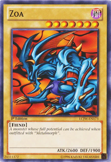 1st Edition, Common, Dark, Fiend, Legendary Collection 4: Joey's World, Normal Monster Zoa [LCJW-EN173] Common - Trading Card World