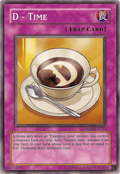 Common, Dark Revelation Volume 4, Normal Trap, Trap, Unlimited D - Time [DR04-EN233] Common - Trading Card World