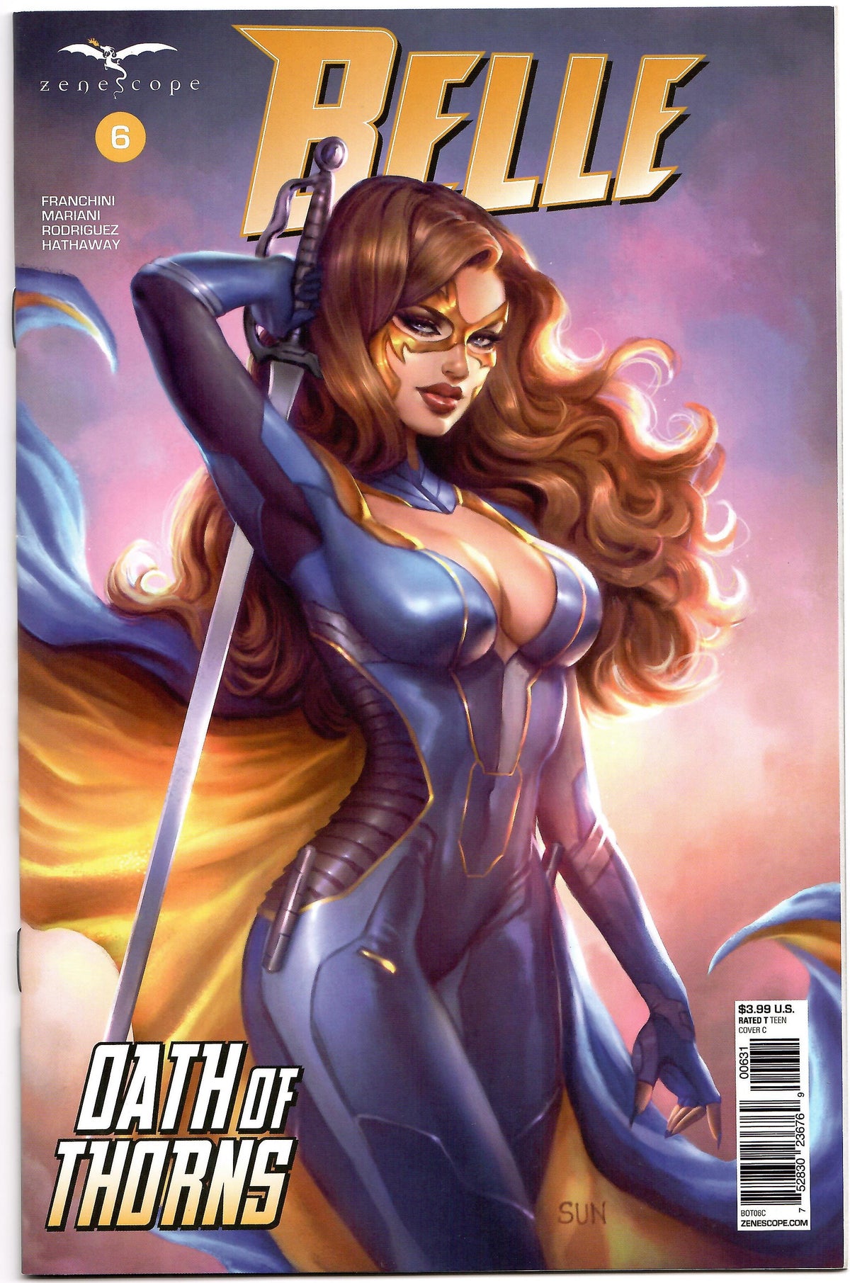 BELLE OATH OF THORNS #6 (OF 6) C Sun KHAMUNAKI Variant (12/25/2019) ZENESCOPE Grimm Fairy Tales GFT GGA
