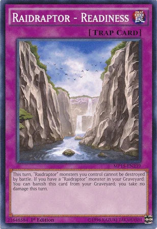 1st Edition, 2015 Mega-Tins Mega Pack, Common, Normal Trap, Trap Raidraptor - Readiness [MP15-EN239] Common - Trading Card World