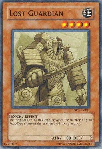 Common, Dark Revelation Volume 3, Earth, Effect Monster, Rock, Unlimited Lost Guardian [DR3-EN191] Common - Trading Card World