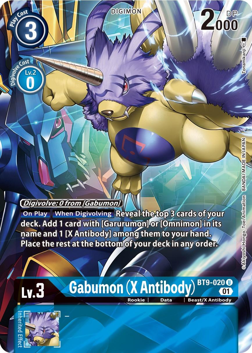 Beast/X Antibody, Blue, BT9-020, Data, Digimon, Rookie, Uncommon, X Record Gabumon (X Antibody) [BT9-020] (Alternate Art) [X Record] - Trading Card World