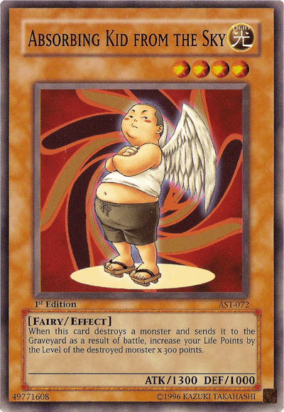 1st Edition, Ancient Sanctuary, Common, Effect Monster, Fairy, Light, Unlimited Absorbing Kid from the Sky [AST-072] Common - Trading Card World