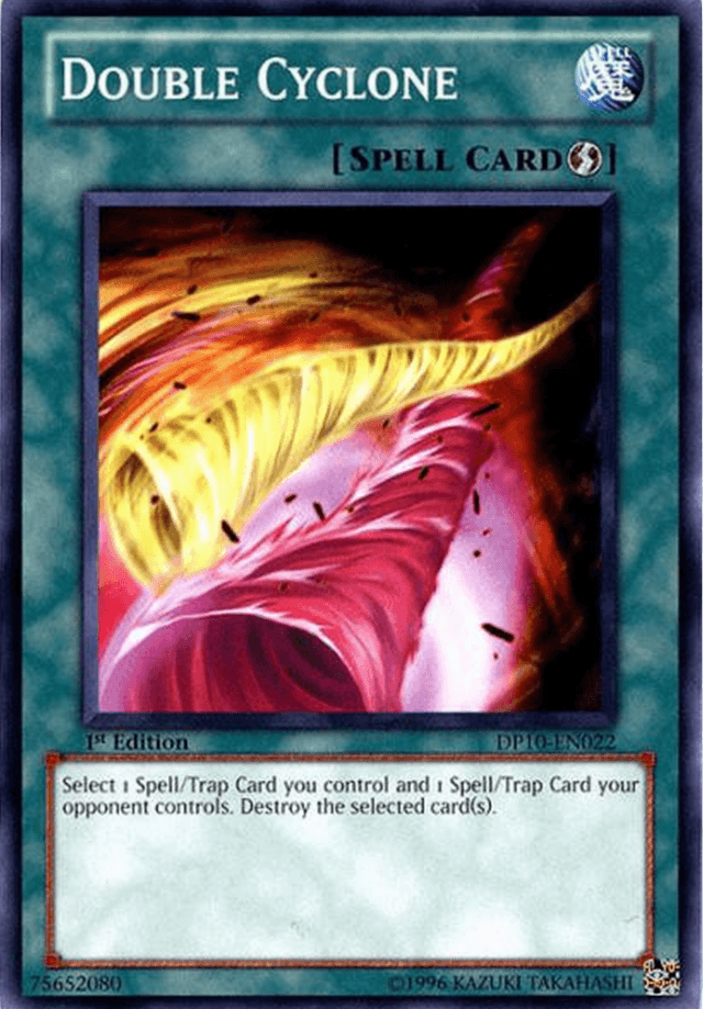 1st Edition, Common, Duelist Pack 10: Yusei 3, Quick Play Spell, Spell, Unlimited Double Cyclone [DP10-EN022] Common - Trading Card World