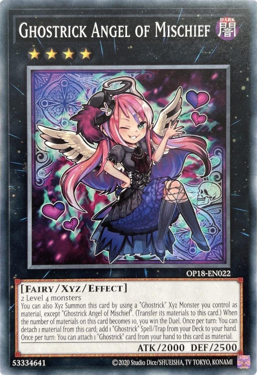 Common, Dark, Fairy, OTS Tournament Pack 18, Unlimited, Xyz/Effect Monster Ghostrick Angel of Mischief [OP18-EN022] Common - Trading Card World