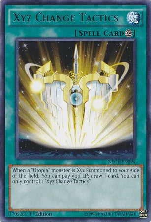 1st Edition, Continuous Spell, Rare, Spell, The New Challengers, Unlimited Xyz Change Tactics [NECH-EN094] Rare - Trading Card World