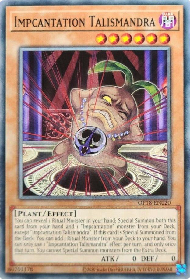 Common, Dark, Effect Monster, OTS Tournament Pack 18, Plant, Unlimited Impcantation Talismandra [OP18-EN020] Common - Trading Card World