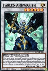 1st Edition, Blazing Vortex, Fiend, Light, Super Rare, Synchro/Effect Monster Fabled Andwraith [BLVO-EN044] Super Rare - Trading Card World