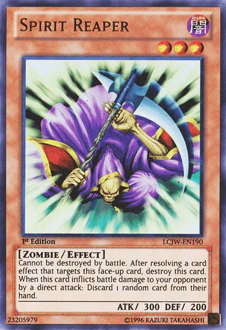 1st Edition, Dark, Effect Monster, Legendary Collection 4: Joey's World, Ultra Rare, Zombie Spirit Reaper [LCJW-EN190] Ultra Rare - Trading Card World