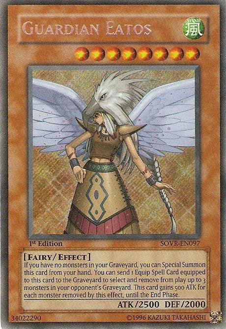 1st Edition, Effect Monster, Fairy, Secret Rare, Stardust Overdrive, Unlimited, Wind Guardian Eatos [SOVR-EN097] Secret Rare - Trading Card World