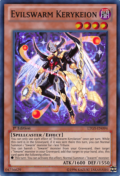 1st Edition, Dark, Effect Monster, Lord of the Tachyon Galaxy, Spellcaster, Super Rare, Unlimited Evilswarm Kerykeion [LTGY-EN094] Super Rare - Trading Card World