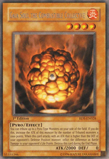 1st Edition, Effect Monster, Fire, Pyro, Rare, Rise of Destiny, Unlimited Gaia Soul the Combustible Collective [RDS-EN028] Rare - Trading Card World
