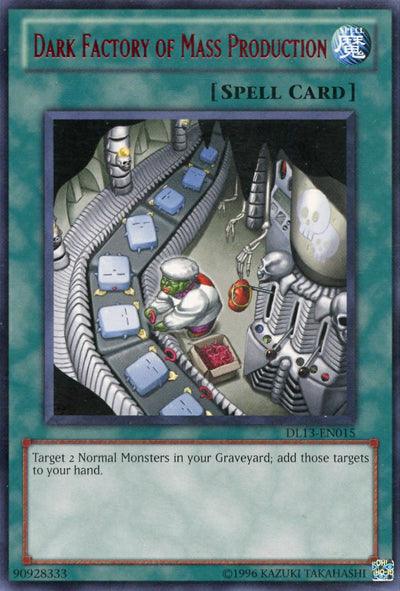 Duelist League Promo, Normal Spell, Rare, Spell, Unlimited Dark Factory of Mass Production (Red) [DL13-EN015] Rare - Trading Card World