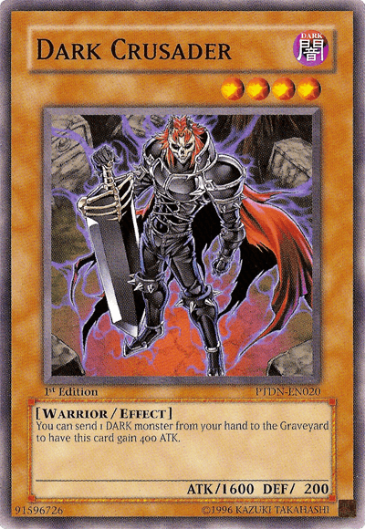 1st Edition, Common, Dark, Effect Monster, Phantom Darkness, Unlimited, Warrior Dark Crusader [PTDN-EN020] Common - Trading Card World