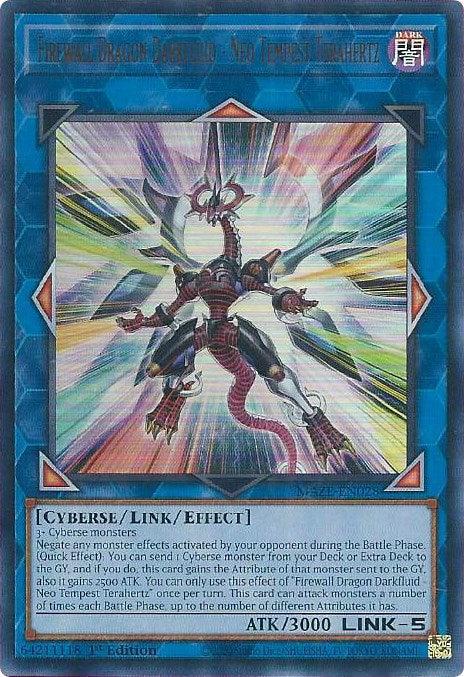 1st Edition, Cyberse, Dark, Link/Effect Monster, Maze of Memories, Ultra Rare Firewall Dragon Darkfluid [MAZE-EN028] Ultra Rare - Trading Card World