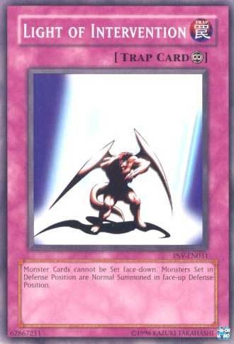 Common, Continuous Trap, Pharaoh's Servant, Trap, Unlimited Light of Intervention [PSV-EN031] Common - Trading Card World