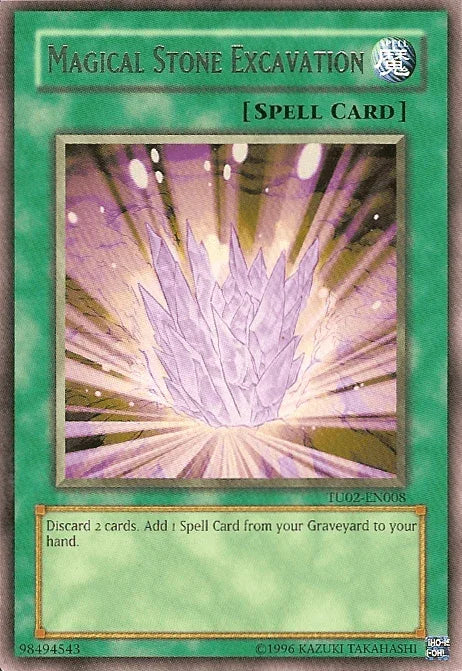 Normal Spell, Rare, Spell, Turbo Pack: Booster Two, Unlimited Magical Stone Excavation [TU02-EN008] Rare - Trading Card World