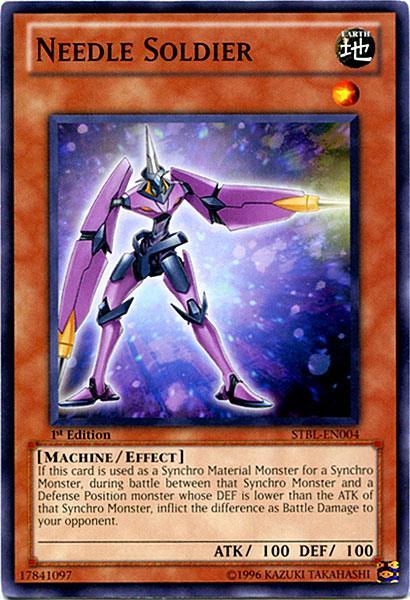 1st Edition, Common, Earth, Effect Monster, Machine, Starstrike Blast, Unlimited Needle Soldier [STBL-EN004] Common - Trading Card World