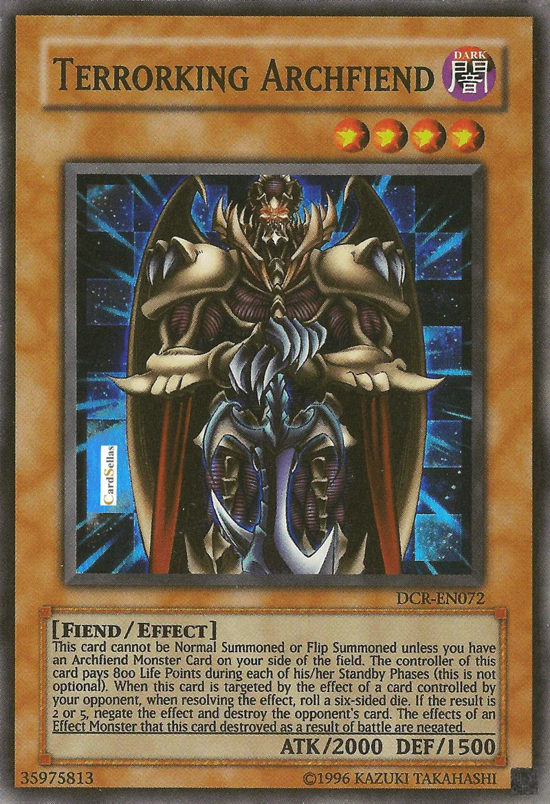 Dark, Dark Crisis, Effect Monster, Fiend, Super Rare, Unlimited Terrorking Archfiend [DCR-EN072] Super Rare - Trading Card World