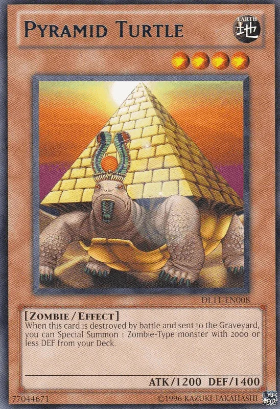 Duelist League Promo, Earth, Effect Monster, Rare, Unlimited, Zombie Pyramid Turtle (Blue) [DL11-EN008] Rare - Trading Card World