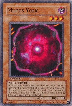 1st Edition, Aqua, Common, Dark, Effect Monster, Pharaonic Guardian, Unlimited Mucus Yolk [PGD-011] Common - Trading Card World