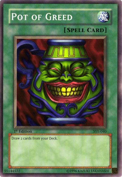 1st Edition, Common, Normal Spell, Spell, Starter Deck: Yugi Evolution, Unlimited Pot of Greed [SYE-040] Common - Trading Card World