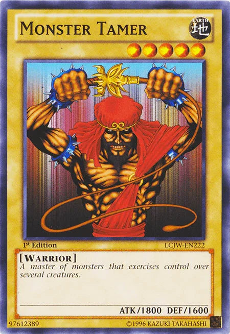 1st Edition, Common, Earth, Legendary Collection 4: Joey's World, Normal Monster, Warrior Monster Tamer [LCJW-EN222] Common - Trading Card World