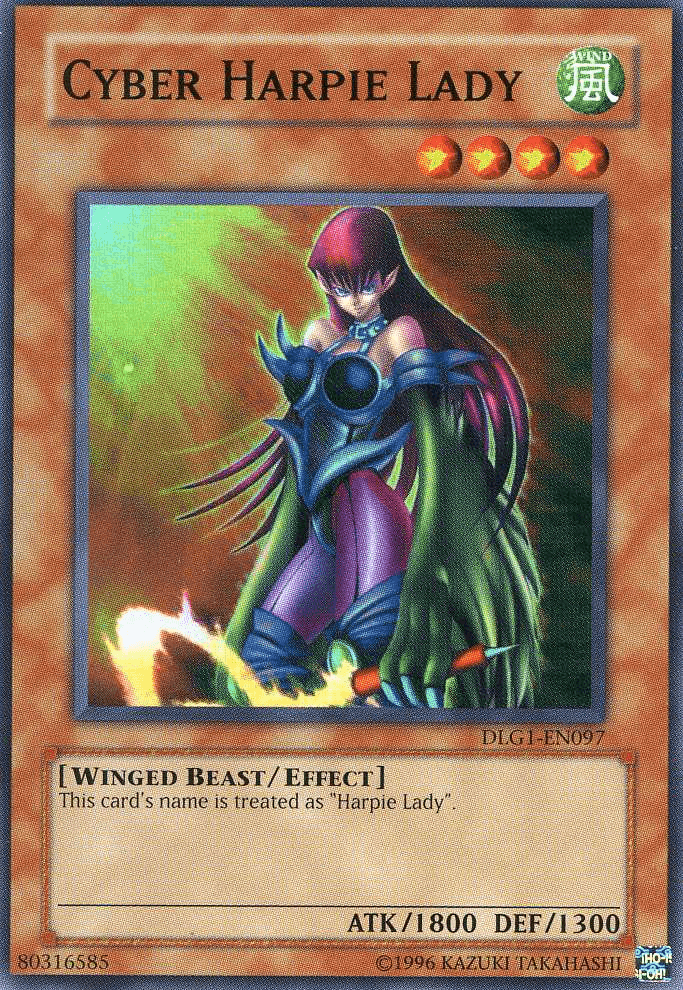 Dark Legends, Effect Monster, Super Rare, Unlimited, Wind, Winged Beast Cyber Harpie Lady [DLG1-EN097] Super Rare - Trading Card World