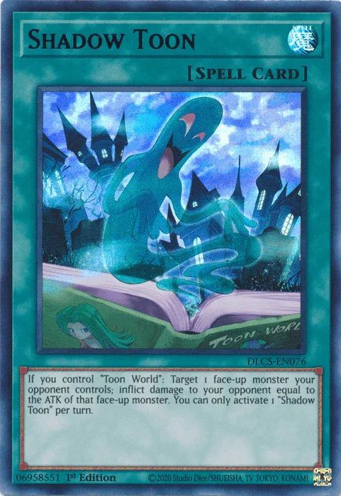 1st Edition, Dragons of Legend: The Complete Series, Normal Spell, Spell, Ultra Rare Shadow Toon (Purple) [DLCS-EN076] Ultra Rare - Trading Card World