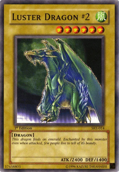 1st Edition, Common, Dragon, Normal Monster, Starter Deck: Kaiba Evolution, Unlimited, Wind Luster Dragon #2 [SKE-014] Common - Trading Card World