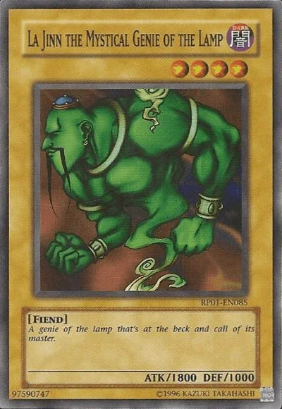Dark, Fiend, Normal Monster, Retro Pack 1, Super Rare, Unlimited La Jinn the Mystical Genie of the Lamp [RP01-EN085] Super Rare - Trading Card World