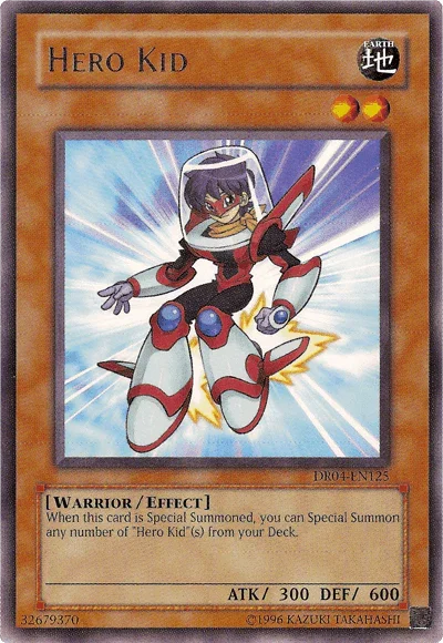 Dark Revelation Volume 4, Earth, Effect Monster, Rare, Unlimited, Warrior Hero Kid [DR04-EN125] Rare - Trading Card World