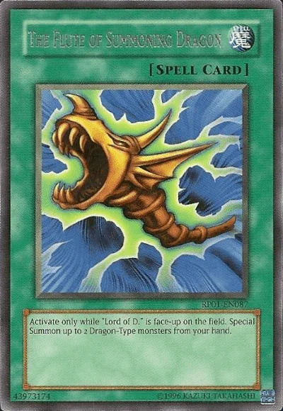 Normal Spell, Rare, Retro Pack 1, Spell, Unlimited The Flute of Summoning Dragon [RP01-EN087] Rare - Trading Card World