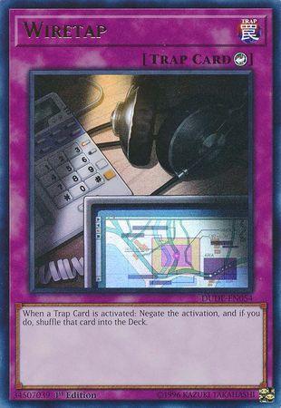 1st Edition, Counter Trap, Duel Devastator, Trap, Ultra Rare Wiretap [DUDE-EN054] Ultra Rare - Trading Card World