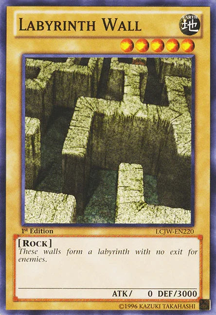 1st Edition, Common, Earth, Legendary Collection 4: Joey's World, Normal Monster, Rock Labyrinth Wall [LCJW-EN220] Common - Trading Card World