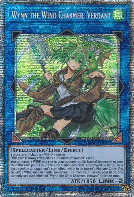 1st Edition, Link/Effect Monster, Rising Rampage, Spellcaster, Starlight Rare, Wind Wynn the Wind Charmer, Verdant [RIRA-EN046] Starlight Rare - Trading Card World