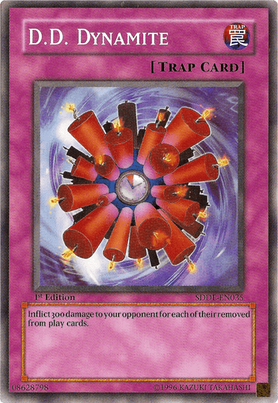 1st Edition, Common, Normal Trap, Structure Deck: The Dark Emperor, Trap, Unlimited D.D. Dynamite [SDDE-EN035] Common - Trading Card World